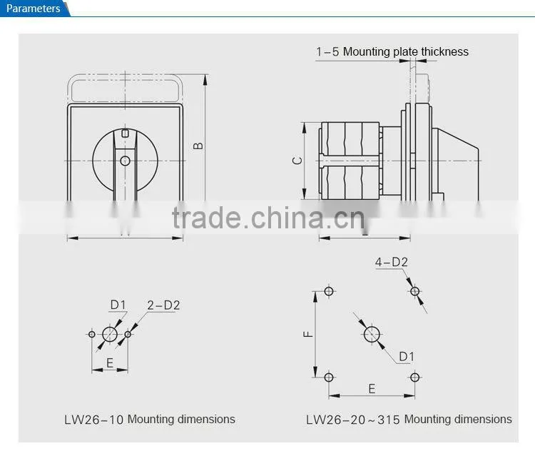 LW26 Series 3 Position Electrical Manual Transfer Switch 63A with CE (LW26-63)