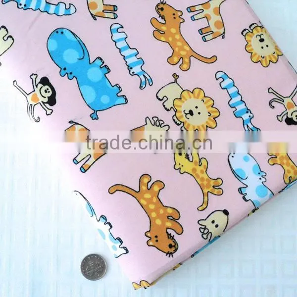 animal print cotton fabric, TC 65/35 21s*21s 100*50,167g/sm, childrens cotton fabric, print fabrics for garment