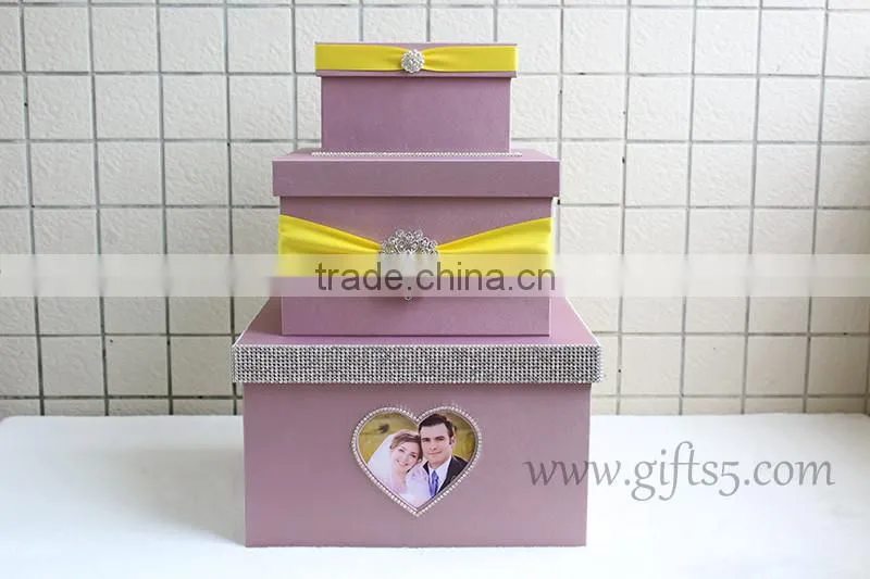 Specail handmade wedding card holders with photo frame in handmade