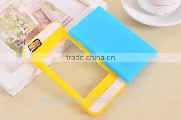 Blue/Pink Hard Soft High Impact Case Cover for Apple iPhone 6