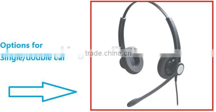 Telephone Headset For Call Center , Traffic Headband Speakerphone For Noise Cancelling