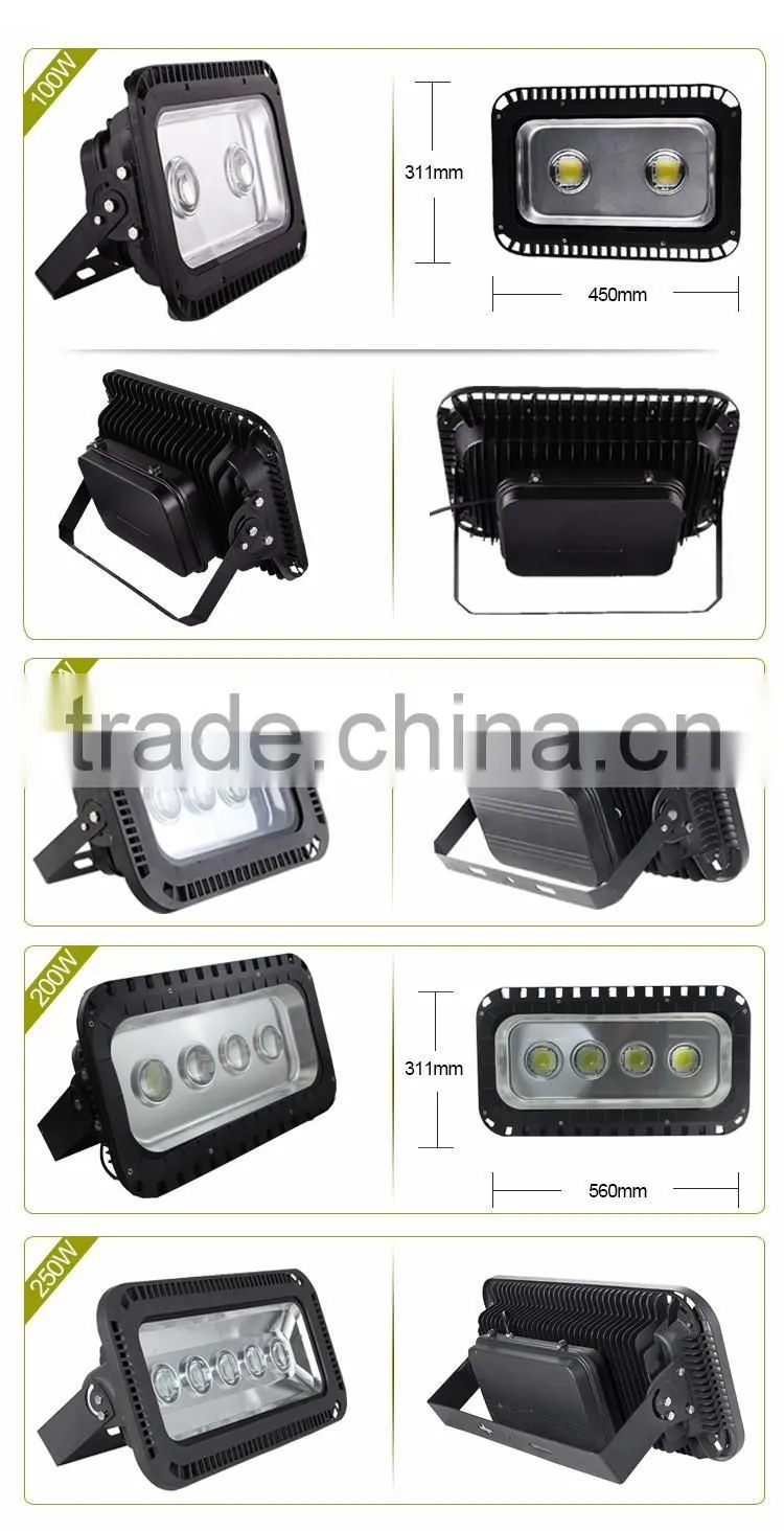 Die Casting Aluminum 9600lm ip65 150w high power led flood light with epistar chip