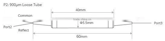 Filter Wavelength Division Multiplexer 1x2 DWDM Red/Blue C-Band Filter with Non-Flux Metal Bonding Package OEM factory