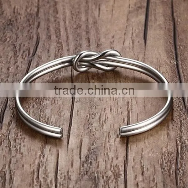 Personality Stainless Steel Jewelry Bowknot Three Colors Bracelet