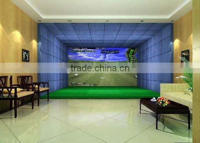 Portable Home 3D indoor golf simulator