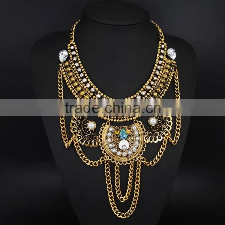 new 2015 alloy necklace ladies jewellery bijouterie