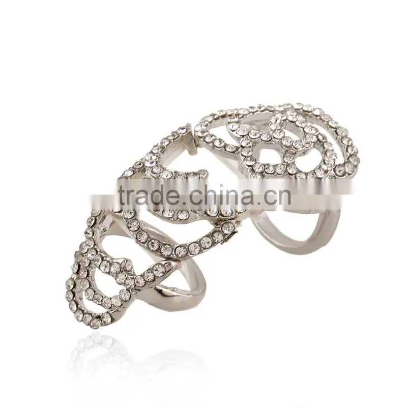 Fashion wholesale jewelry rose elastic force rings