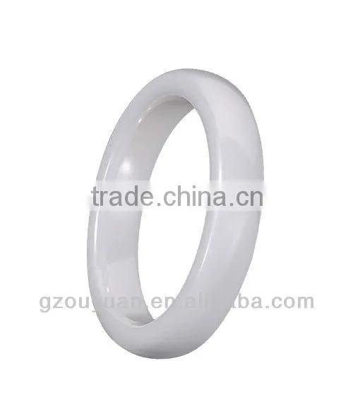 4mm White Ceramic Ring, Women's White Ceramic Ring