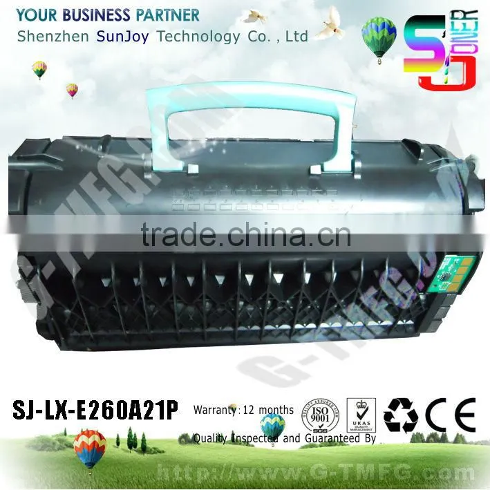 laserjet cartridge compatible toner cartridge E260A21P forLexmark E460dn E460dw E360dn E360d E260dn E260d E260 E462dtn X463de