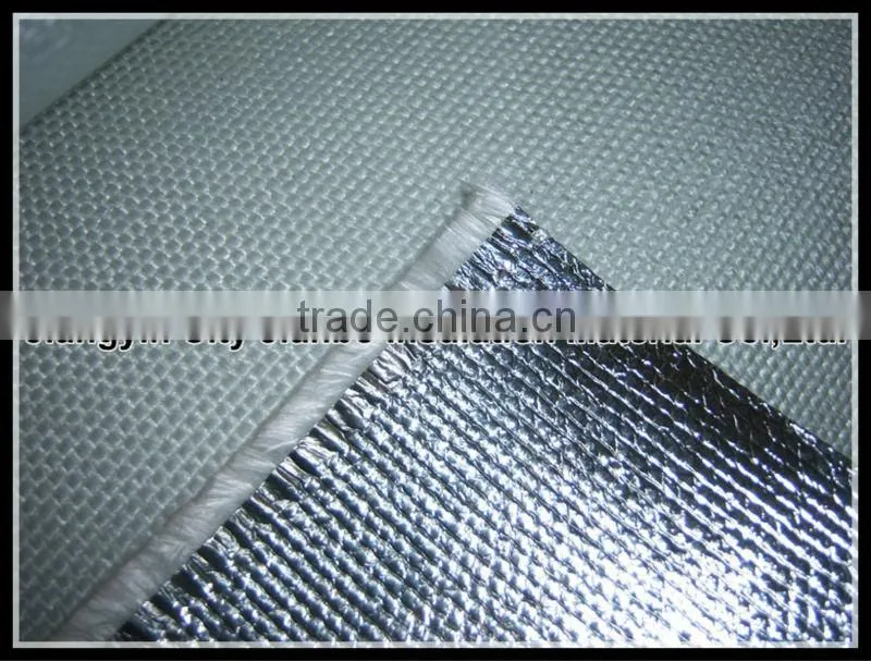 Fiberglass cloth steaming aluminium foil