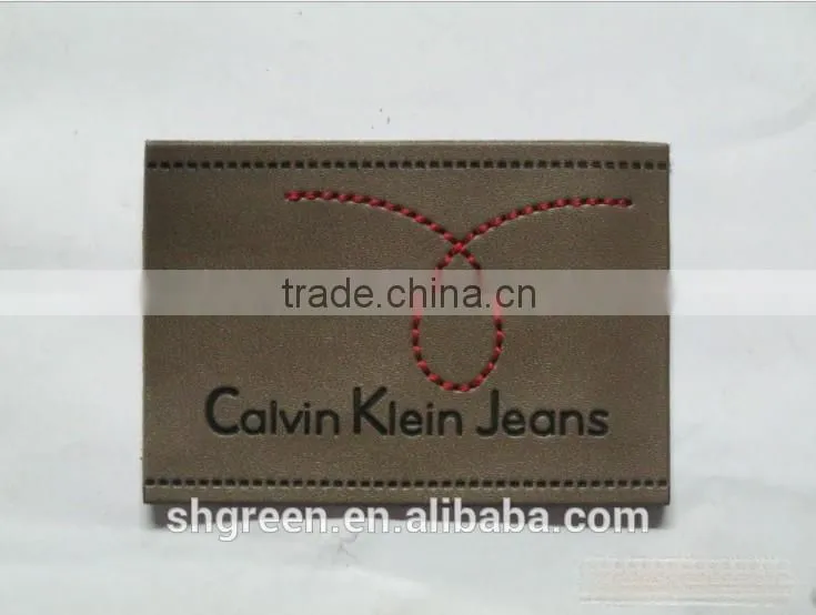 Famous wear collection leather label