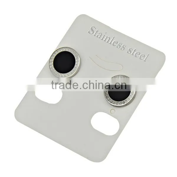 Fashion Unisex Stainless Steel SIlver Jewelry Cheap Antique Stud Earrings