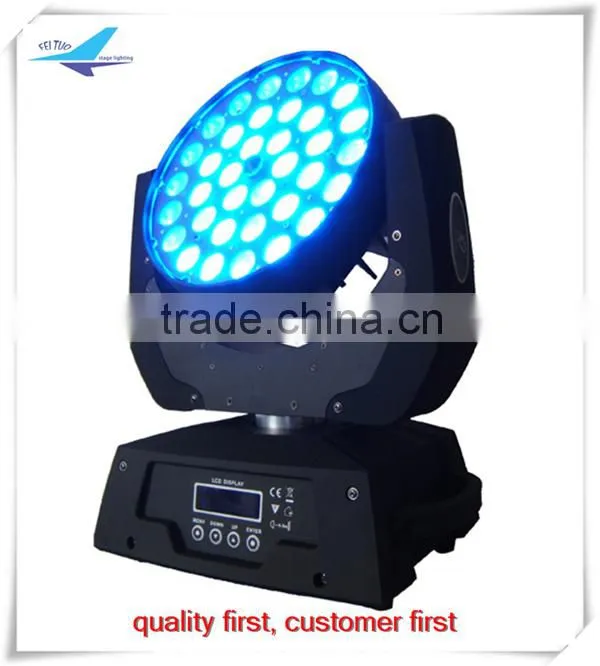 moving led dj lights 36*18w rgbwa uv 6 in1 led moving head zoom,led moving head