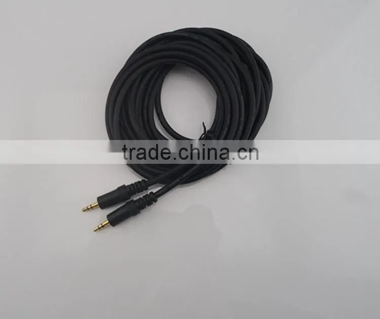 high quality 1.8m cable wire Aux cable male to male gold plated AV cable