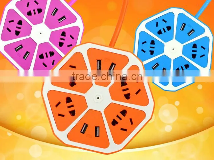 factory wholesales cheap multi function USB socket 250V 10A extension socket