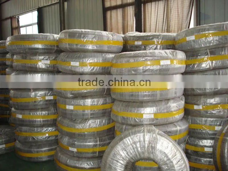 fleixble transparent pvc spiral steel wire reinforced hose