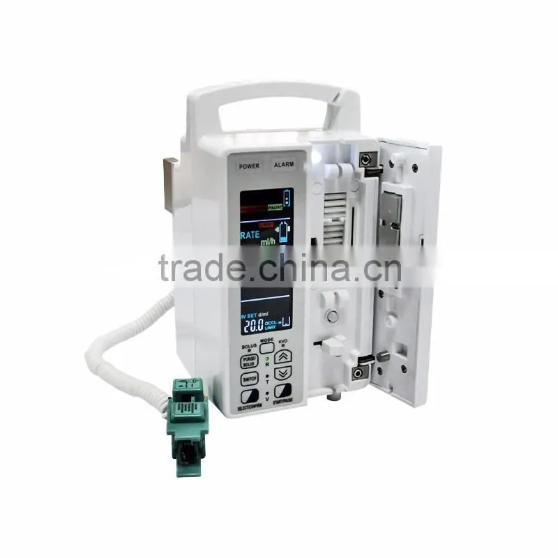 CE &ISO13485 18 month warranty factory price 0~9999ml Volume Limit portable infusion pump medical