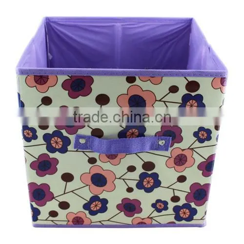 Factory wholesale home garment saving storage box, Reusable non-woven high capacity organizer lidless(BBHT006)