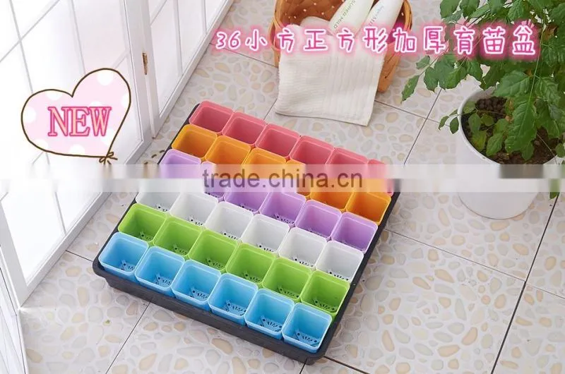 garden flower pot,various size plastic flower pot ,colorful square flower pots