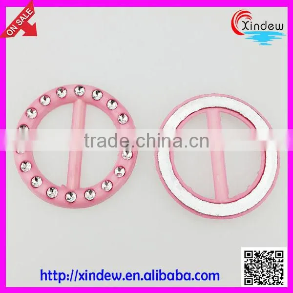 Plastic Belt buckle with diamond, Fashion dress buckles