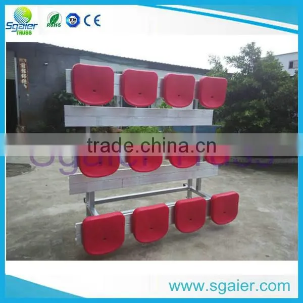 Sgaier protable aluminum bleachers for stadium ,metal bleacher seating