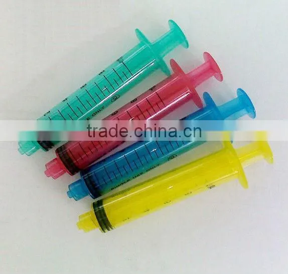 Perfect Plastic Colored Syringe Disposable Luer Slip
