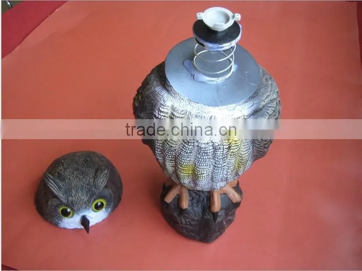 OEM blow molding plastic owl hunting decoys,owl decoration.