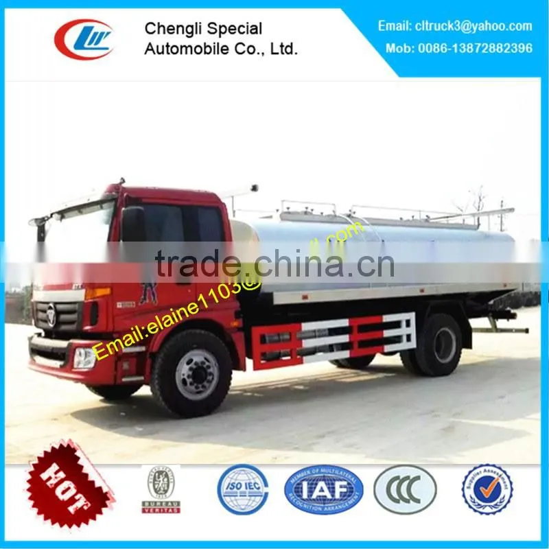 Foton 15000litres fresh milk tank truck,milk truck for sale