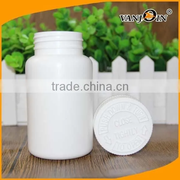 200cc White Medical Plastic Child Proof Pill Bottle