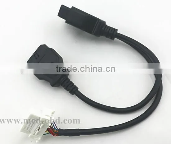 OBD2 Splitter Y Cable, J1962M to 2 J1962F,USB Y cable splitter 1 female 2 male, 1ft