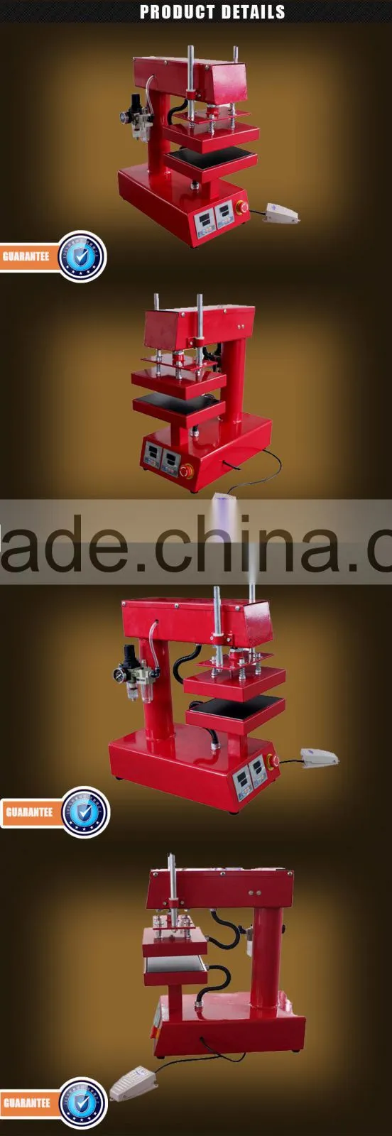 Hot Double Heating Plate heat transfer sticker printing rosin press machine