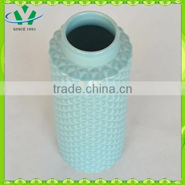 2015 modern new style turquoise ceramic vase chaozhou