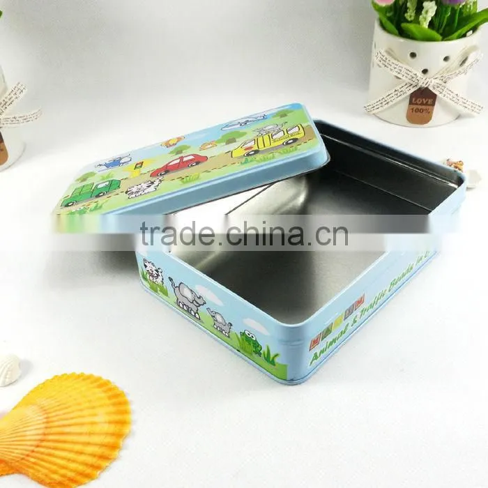 flattened tin cans