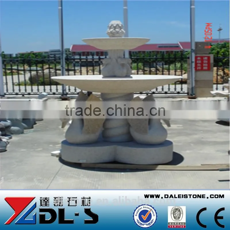 Stone fountain in the home garden or park