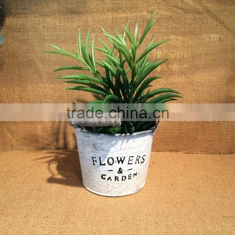 guangxi display flower bucket home & garden metal hanging vases