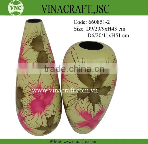 Nice coiled bamboo vase for decoration
