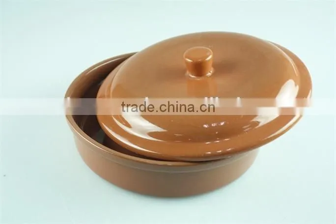 terracotta pot,stocklot cheap stoneware pot, terracotta colour soup& stock pots,