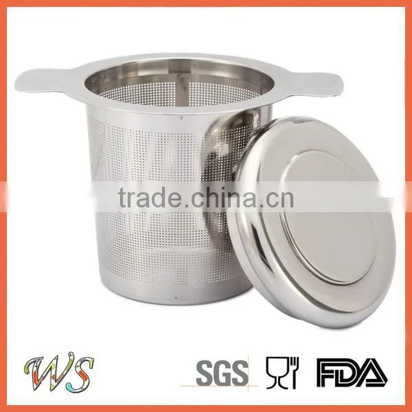 WS-IF004 Stainless steel tea infuser with silicone handle/Tea cup