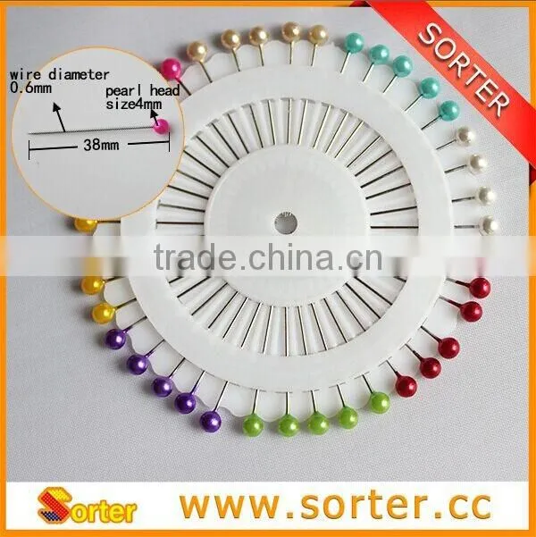 Wholesale Glass Pearl Head Quilting Pins,Round Shape Ball Pearl Head Pins