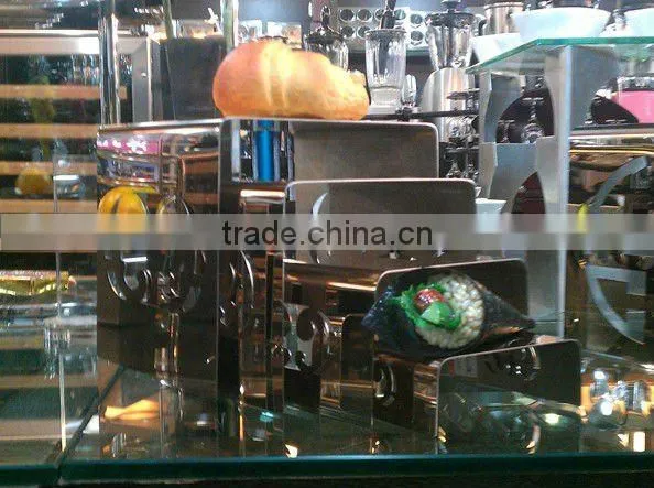 Stainless steel buffet sushi display shelf set
