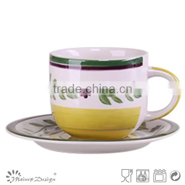Cup Saucer silk screen high quality modern design top sale whloe sale