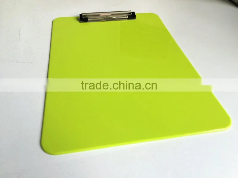 A4 PS green office clipboard,