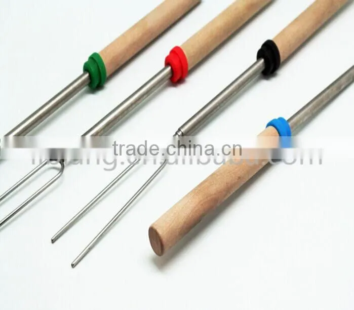 Adjustable bbq fork/Telescopic bbq fork with wooden handle