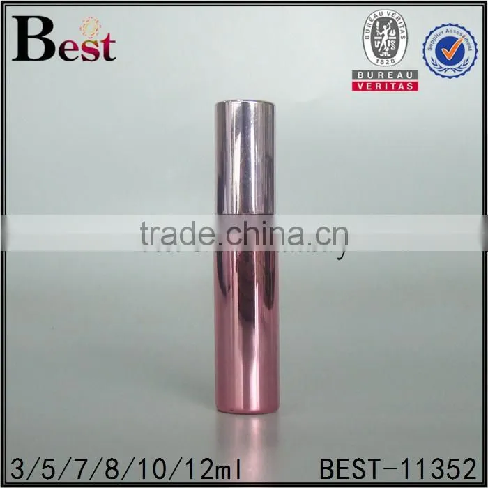 8ml 10ml 12ml cosmetic perfume spray bottle silver color perfume spray bottle round shape refill perfume atomizer spray bottle