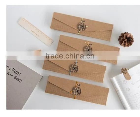 2017 news design Eco -friendly paper pencil case pencil pouch for teenagers