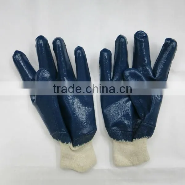 High Quality Blue Nitrile Gloves Nitrile Coated Gloves