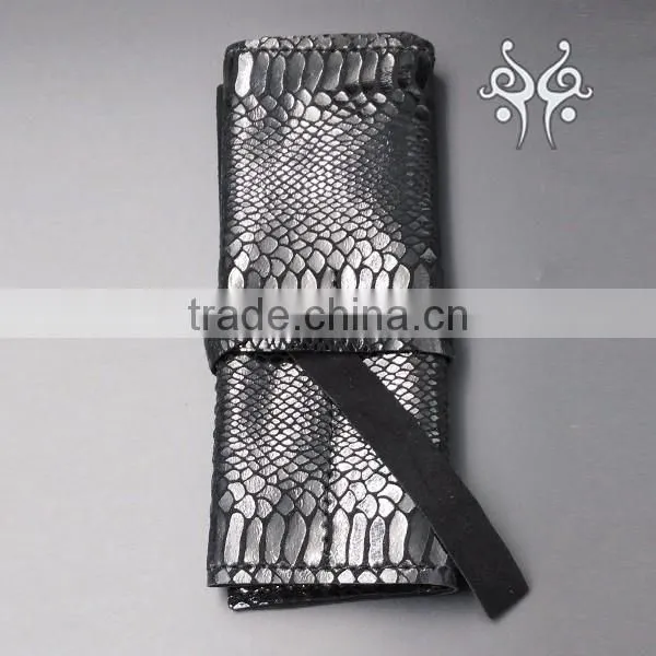 Leather Hair Scissor Shear Holster Pouch Holder Case for hairdresser with Waist Shoulder Belt