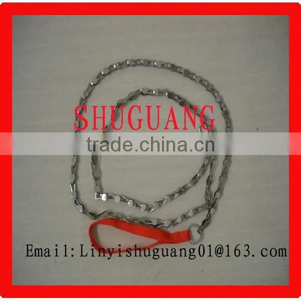 Cheaper Dog Chain With Nylon Handle/Pvc Handle