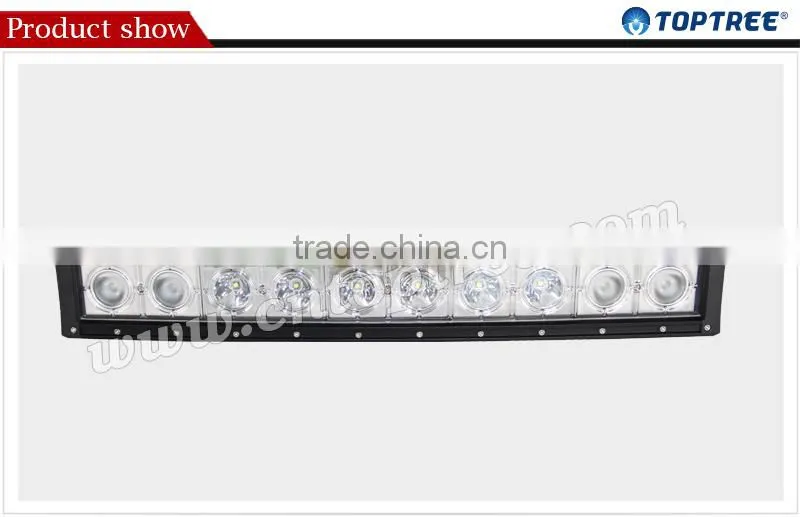 20''/30''/40''/50'' single row led light bar cree 5w offroad light bar, curved radius led light bar double row