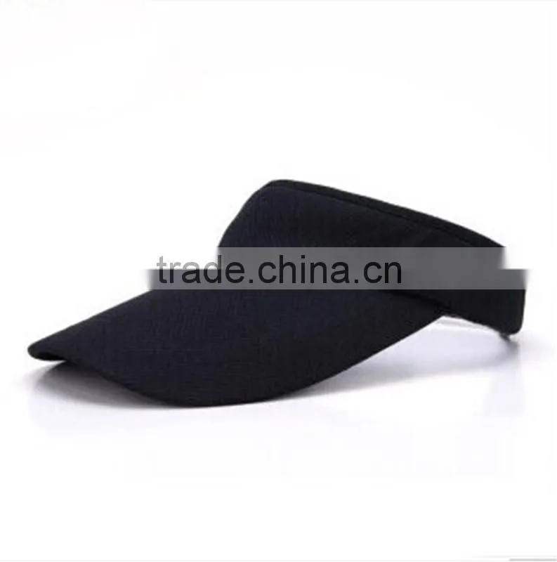 Without embroidery/printed cheap cotton sun visor cap hats
